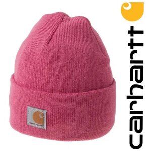 Carhartt | Pink Foldover Beanie Hat | Size Adult